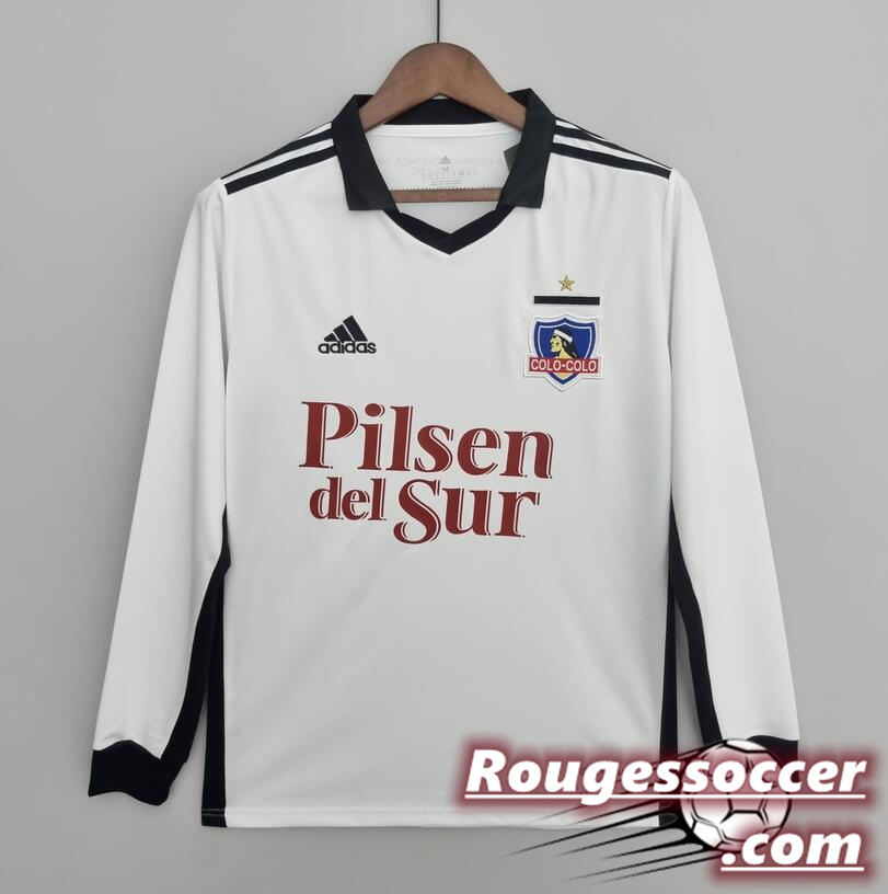 Colo-Colo Home Kit Soccer Jersey 2022/23 Long Sleeve